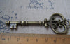 Accessories - Crown Key Pendants Antique Bronze Charms 32x83mm Set Of 5 Pcs A2941