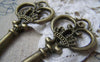 Accessories - Crown Key Pendants Antique Bronze Charms 32x83mm Set Of 5 Pcs A2941