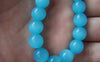 Accessories - Crystal Glass Beads Acid Blue Color Sized 10mm Set Of One Strand (30pcs) A3895