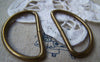 Accessories - D Ring Antique Bronze D Jump Rings 23x38mm Set Of 10 Pcs A3500