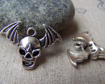 Accessories - Devil Wing Charms Antique Silver Pendants 22mm Set Of 20 Pcs A1567