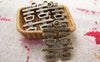 Accessories - Double Happiness Antique Bronze Wedding Decoration Charms 20x22mm Set Of 10 Pcs A3420