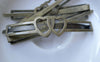 Accessories - Double Heart Bobby Pin Antique Bronze Wide Hair Clips 53mm Set Of 30 Pcs A7535