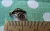 Accessories - Double Leaf Connector Antique Bronze Leaf Pendants 9x14mm Set Of 10 Pcs A326
