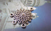 Accessories - Earring Pendant Antique Silver Three Loops Round Charms 17x20mm Set Of 10 A4935