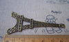 Accessories - Eiffel Tower Pendants Antique Bronze Charms Double Sided 35x68mm Set Of 6 A1669