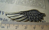 Accessories - Feather Charms Antique Bronze Huge Angel Wing Pendants 22x54mm Set Of 10 A1598