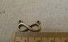 Accessories - Figure 8 Connector Bronze Charms 10x20mm Set Of 50 Pcs A7464