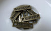 Accessories - Flat Bar Connector Antique Bronze Charms Finish 6x24mm Set Of 50 Pcs A7833