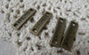 Accessories - Flat Bar Connector Antique Bronze Charms Finish 6x24mm Set Of 50 Pcs A7833