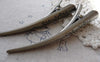 Accessories - Flower Hair Clip Antique Bronze Alligator Clip Prong Barrette  80mm Set Of 10 Pcs A7520