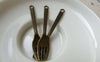 Accessories - Forks Pendants Antique Bronze Dinner Tableware Charms 49mm Set Of 20 Pcs A5679