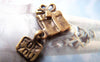 Accessories - Gift Bag Charms Antique Bronze Pendants 10x15mm Set Of 10 Pcs A2059