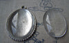 Accessories - Glass Cabochon Crystal Glass Dome Oval Magnifying Glass Cameo 30x40mm Set Of 10 Pcs A3610