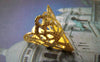Accessories - Gold Cone Bead Caps Filigree Caps 17x20mm Set Of 50 Pcs A2056