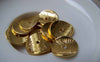 Accessories - Gold Curved Round Potato Chip Spacer Disc Beads Charms 14x15mm Set Of 50 Pcs A4995