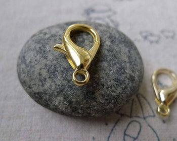 Accessories - Gold Lobster Clasp Large Lobster Claw  22mm Set Of 10 Pcs  A6626