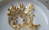 Accessories - Gold Tree Branch Connectors Charms 16x38mm Set Of 10 Pcs A988