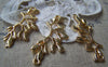 Accessories - Gold Tree Branch Connectors Charms 16x38mm Set Of 10 Pcs A988