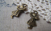 Accessories - Hat Sue Girl Antique Bronze Red Cap Charms 11x24mm Set Of 10 Pcs  A4767