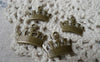 Accessories - Heart Crown Charms Antique Bronze Pendants 6x17mm Set Of 30 Pcs A7823