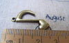 Accessories - Heart Music Note Antique Bronze Charms 16x25mm Set Of 10 Pcs A1721