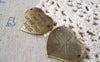 Accessories - Heart Pendants Antique Bronze Mother Charms Set Of 10 Pcs 25x30mm A4623