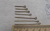 Accessories - Iron Eye Pins Antique Bronze Finish Various Sizes Available Set Of 200 Pcs