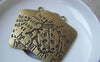 Accessories - Ladybug Pendant Antique Bronze Ladybird Medallion Charms 38x40mm Set Of 4 Pcs A4833