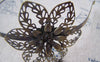 Accessories - Large Filigree Flower Headband Brushed Brass Hair Band 56mm Set Of 1 A4469