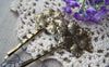 Accessories - Large Flower Bobby Pin Antique Bronze Hair Sticks Clip 2x67mm Set Of 10 Pcs A4060