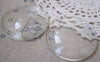 Accessories - Large Glass Cabochon Crystal Clear Dome Round Cameo Cover 50mm (2 Inches) Set Of 5 Pcs A5200