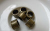 Accessories - Large Hole Beads Antique Bronze Spacer Tubes 7.5x10mm Set Of 20 Pcs A6643