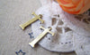 Accessories - Letter T Charms Antique Bronze Brass Alphabet Charms 10x15mm Set Of 10 Pcs A2425