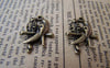 Accessories - Love Birds On Branch Antique Bronze Charms Parrots Pendants 16x21mm Set Of 30 Pcs A283