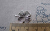 Accessories - Lucky Flower Antique Silver Four-Leaf Clover Charms 17x23mm Set Of 20 Pcs  A7557