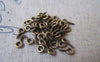 Accessories - Mini Screw Eye Pins Antique Bronze Pins 4x8mm 19 Gauge Set Of 500 Pcs A2284