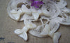 Accessories - Natural Sea Shell Bow Tie Beads 14x17mm Set Of 6 Pcs A4064