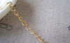 Accessories - Non Tarnish 16K Gold Curb Chain Link Size 3.1mm Set Of 16ft(5m) A4549
