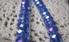 Accessories - One Strand (72 Pcs) Of AB Color Blue Faceted Rondelle Crystal Glass Beads 9x12mm A5000