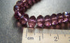 Accessories - One Strand (72 Pcs) Of Purple Faceted Rondelle Crystal Glass Beads 6x8mm A3919