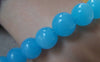 Accessories - One Strand Of Acid Blue Crystal Glass Round Beads (28pcs) 12mm A5345