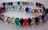 Accessories - One Strand Of Faceted Rondelle Crystal Glass Beads Mixed Color 6x8mm A3898