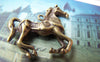 Accessories - Racing Horse Pendants Antique Bronze Running Pony Charms  27x32mm Set Of 10 A662
