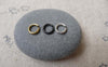 Accessories - Raw Brass Matte Platinum White Gold Matte Black OD Jump Rings Size 6mm 18gauge