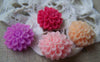 Accessories - Resin Miniature Flower Cabochon Assorted Color 17mm Set Of 10 Pcs Flat Back  A537