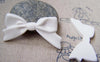 Accessories - Resin White Bowtie Knot Cameo Cabochon 22x47mm Set Of 10 Pcs A2903
