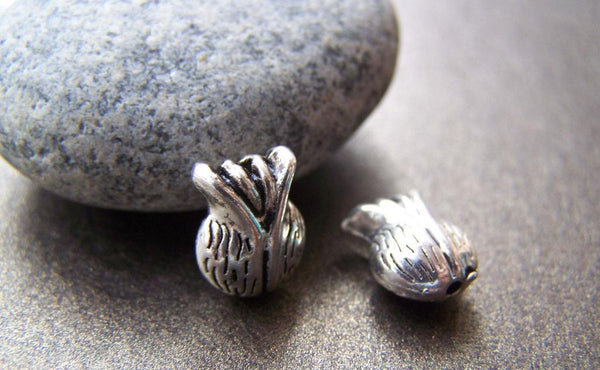 Accessories - Rondelle Onion Beads Antique Silver  Spacer Beads 9x11mm Set Of 20 Pcs A1083
