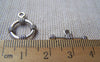 Accessories - Round Coiled Toggle Clasps Antique Silver End Clasps Set Of 10 Pcs A1253