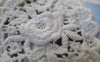 Accessories - Round Lace Doily White Color Cotton Flower Filigree Embroidery 60mm Set Of 10 Pcs  A7193